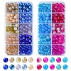 10 Colors Crackle & Baking Painted & Imitation Jade Glass Beads DGLA-YW0001-24A-2