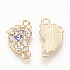 1st Mother's Day Jewelry Alloy Rhinestone Links connectors ALRI-Q235-003G-2