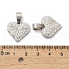 201 Stainless Steel Clay Pendants STAS-R166-02B-P-3