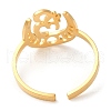 304 Stainless Steel Open Cuff Ring RJEW-K251-05G-3