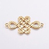 Brass Micro Pave Cubic Zirconia Links ZIRC-G125-06G-2