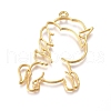 Zinc Alloy Open Back Bezel Pendants PALLOY-G274-21G-2