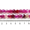 Natural Striped Agate/Banded Agate Beads Strands G-H1593-8mm-1-3