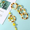 5Pcs Ring Food Grade Eco-Friendly Silicone Focal Beads JX894G-7