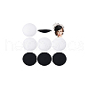 BENECREAT 8Pcs 2 Colors EVA Cloth Round Fascinator Hat Base for Millinery Magic AJEW-BC0007-70-7