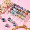 25 Rolls 25 Colors Round Segment Dyed Waxed Polyester Thread String YC-YW0001-02A-8