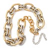 Iron & Alloy & Aluminum Cable Chain Necklaces for Women NJEW-U046-06GP-2
