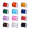  Jewelry 25 Rolls 12 Colors Flat Elastic Crystal String OCOR-PJ0001-010-10
