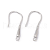 Rack Plating Brass Earring Hooks KK-G433-17P-1