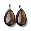 Synthetic Smoky Quartz Pendants G-D084-01P-A03-2