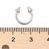 Stainless Steel Nose Septum Rings AJEW-TAC0017-01P-3