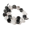 Natural Black Rutilated Quartz Beads Strands G-P534-A04-01-3