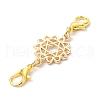 6Pcs 6 Styles Chakra Alloy Connector Charms PALLOY-JF03851-5