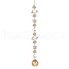 Crystal Glass & Brass Sun Catcher Pendant PW-WG89C1A-03-1