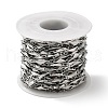 Tarnish Resistant 304 Stainless Steel Rhombus Link Chains CHS-E012-01P-2