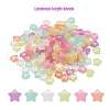200Pcs Luminous Acrylic Beads TACR-YW0001-24-2