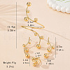 Iron Round Beaded Stud Earrings & Cuff Bangles & Rings Sets FS-WGB12A8-01-4