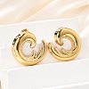 304 Stainless Steel Stud Earrings EJEW-D319-08G-3
