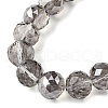 Transparent Electroplate Glass Beads Strands EGLA-N002-34F-F02-3
