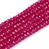 Lab Grown Red Corundum Beads Strands G-G106-A45-05-1