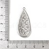 Brass Micro Pave Cubic Zirconia Pendants KK-M322-34P-3