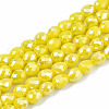 Opaque Glass Beads Strands EGLA-T008-16L-1