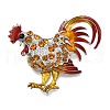 Rooster Enamel Pins JEWB-V001-01B-1