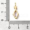 Brass Glass Pendants KK-U061-20G-06-3