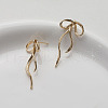 Brass Stud Earring Finding KK-U061-14A-G-2