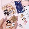 SUNNYCLUE 28Pcs 7 Colors Rack Plating Alloy Enamel Pendants FIND-SC0012-05-3