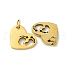 304 Stainless Steel Charms STAS-A117-02A-G-2