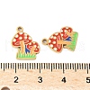 304 Stainless Steel Enamel Pendants STAS-R168-22G-01-3