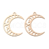 Rack Plating Brass Filigree Pendants KK-Q792-01LG-1