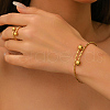 Stainless Steel Round Cuff Bangle & Rings Sets for Women XN0505-1