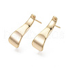 Brass Stud Earring Findings KK-N233-013-NF-1