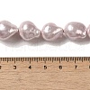 Electroplated Shell Pearl Beads Strands BSHE-G035-01A-08-4