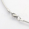 Casual Style 304 Stainless Steel Snake Chain Choker Necklaces X-STAS-O037-05-3