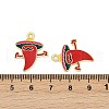 Cinco De Mayo Theme Alloy Enamel Pendants ENAM-V001-05Q-G-3
