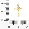 Brass Micro Pave Clear Cubic Zirconia Charms KK-V016-22F-G-3