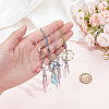 4Pcs Acrylic & Glass Mobile Straps HJEW-DR00060-3