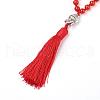 Tassel Pendant Necklaces NJEW-P191-A02-2