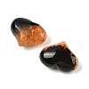 Mother's Day Gifts Natural Druzy Agate(Dyed & Heated) Heart Palm Stone G-Q021-01C-2