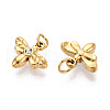 304 Stainless Steel Rhinestone Charms STAS-N115-03G-2