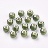 Handmade Porcelain Beads PORC-D001-8mm-11-1