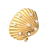 Stainless Steel Adjustable Cuff Rings for Women RJEW-B126-01G-4
