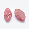 Electroplate Natural Druzy Quartz Cabochons G-P382-K-M-3