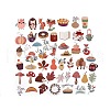 50Pcs Autumn Theme Cartoon Paper Sticker Label Set DIY-F119-03-1