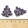 Christmas Tree Polymer Clay Rhinestone Beads CLAY-NH0001-14C-3