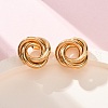 304 Stainless Steel Stud Earrings EJEW-L241-02G-4