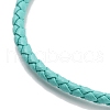 Braided Round Imitation Leather Bracelets Making BJEW-H610-01P-12-3